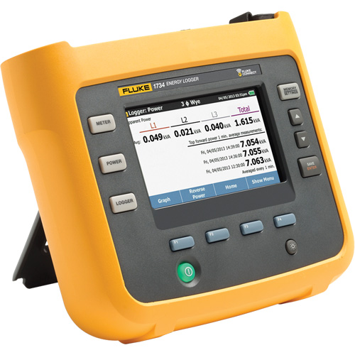 Fluke 1734/EUS Three Phase Electrical Energy Logger, WiFi with current probes