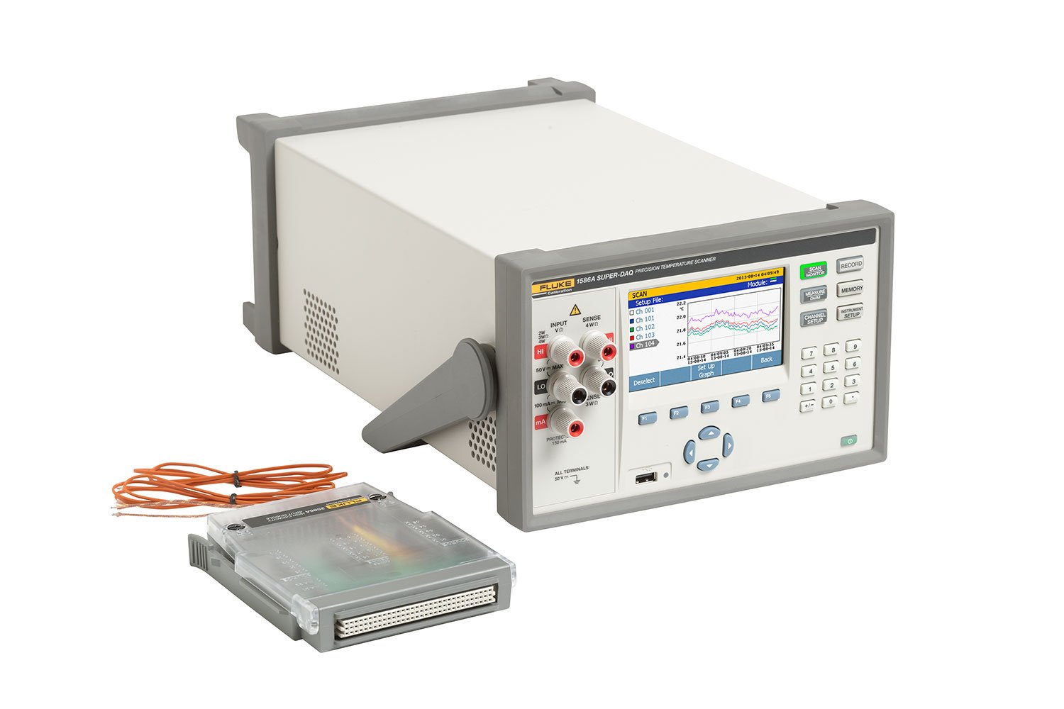 Fluke 1586A/1HC/C Super-DAQ Precision Temperature Scanner with high-capacity module