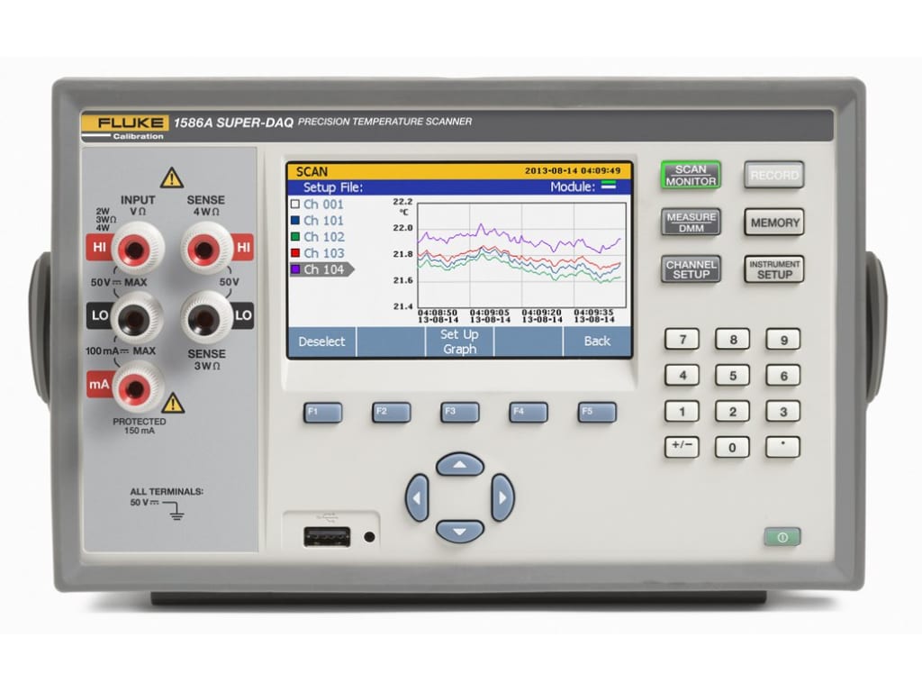 Fluke 1586A/2DS/C Super-DAQ Precision Temperature Scanner with DAQ-STAQ multiplexer