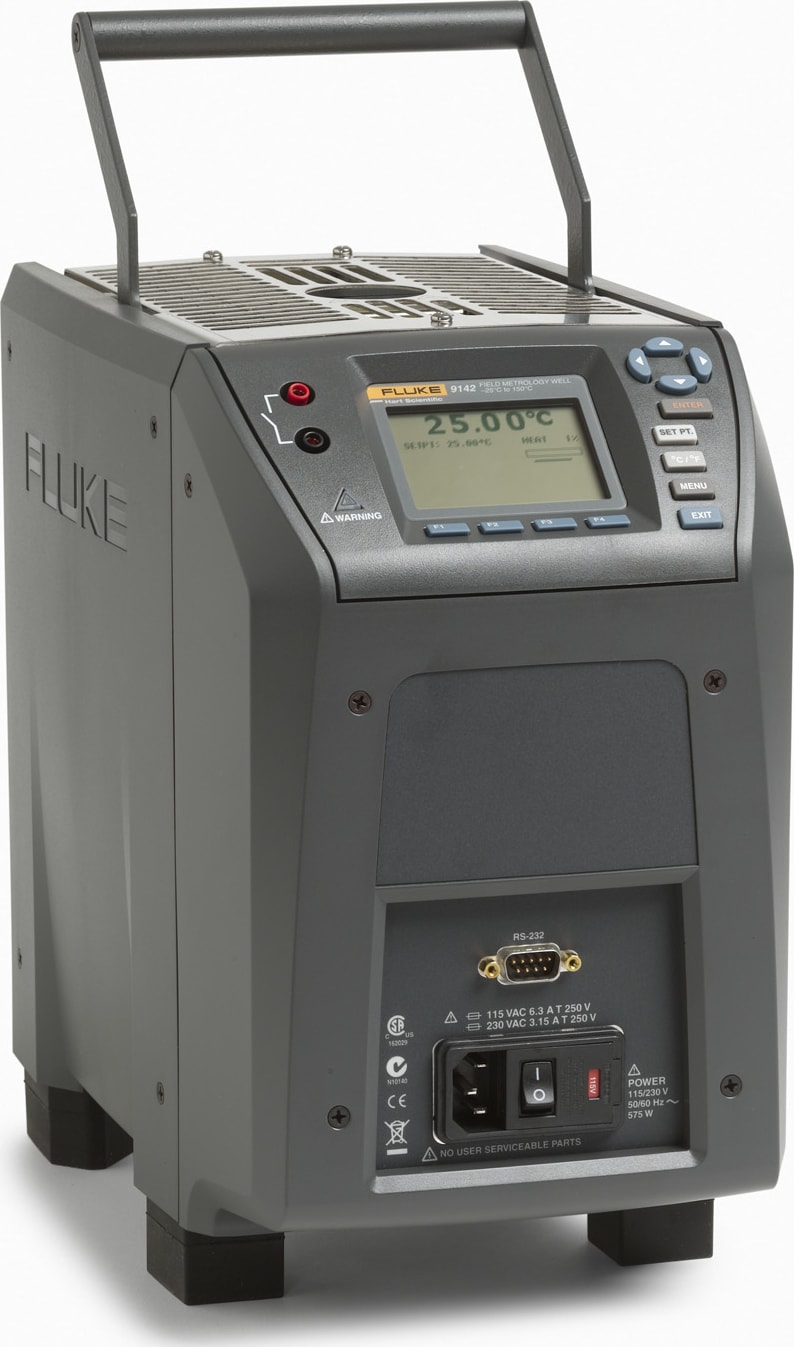 Fluke 9142-F-P-156 Field Metrology Well with F Insert (Model 9142-INSF) and Process Electronics, -13 to 302°F