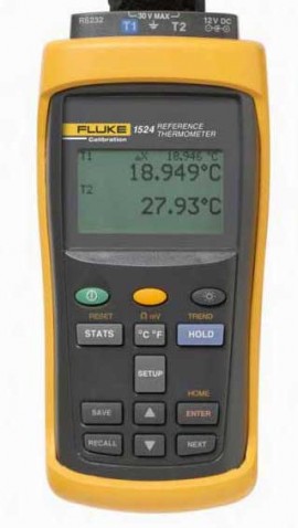 Fluke 1524-P4 Dual-Channel Reference Thermometer Kit with 5615 PRT