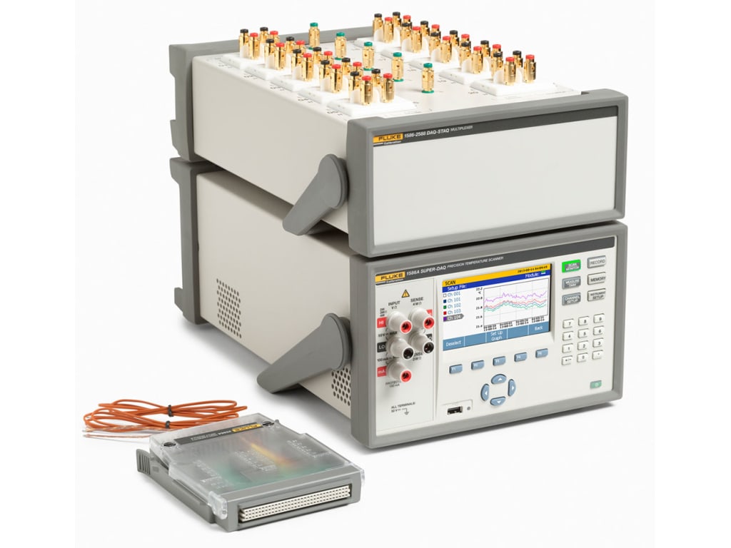 Fluke 1586A/1HC Super-DAQ Precision Temperature Scanner with high-capacity module