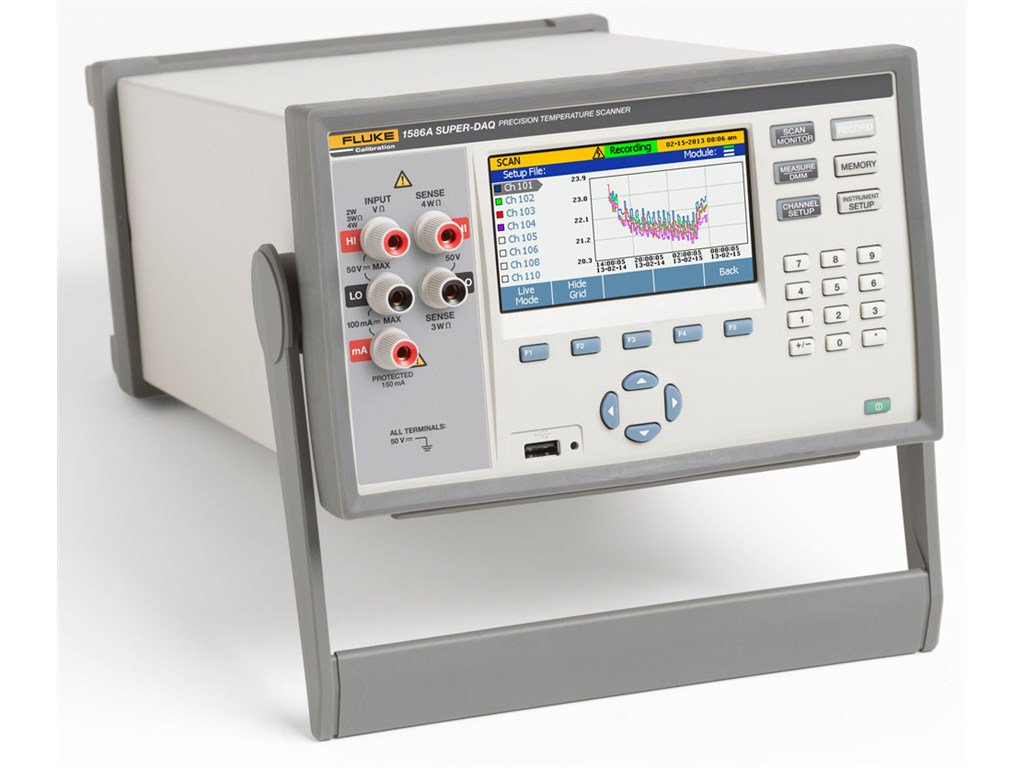 Fluke 1586A/2DS Super-DAQ Precision Temperature Scanner with DAQ-STAQ multiplexer