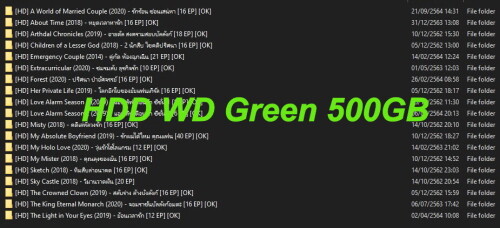 HDD 01.03 WD Green 500GB Series Korea 2