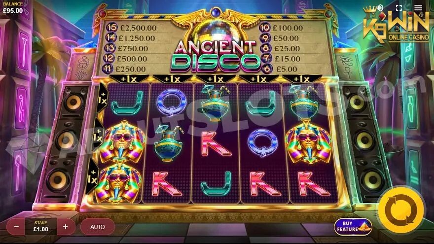 K9WIN เกม ANCIENT DISCO สล็อตดิสโก้โบราณ กลางบท