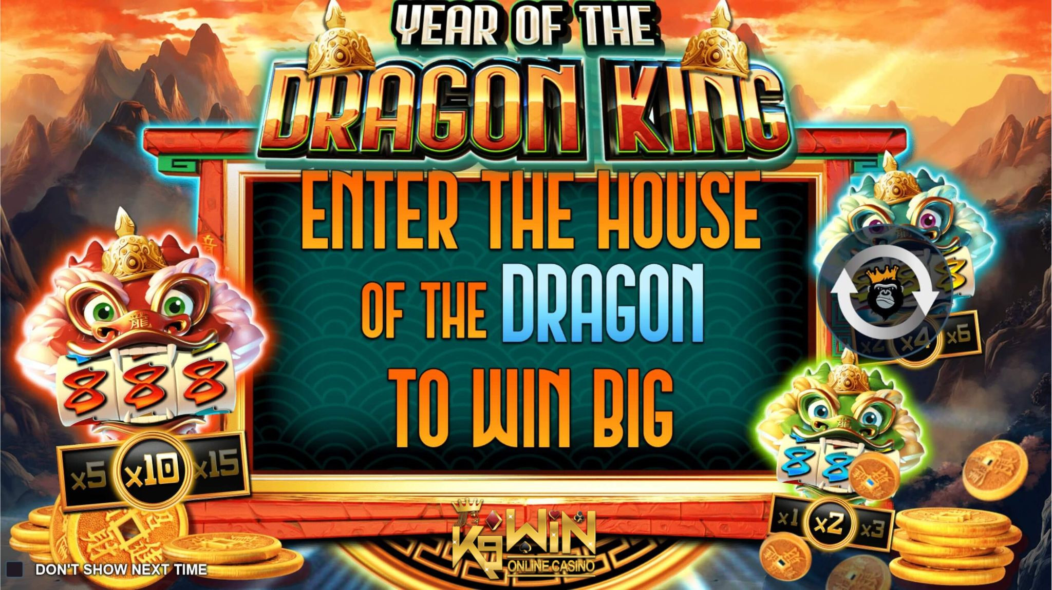 K9WIN เกม Year of The Dragon King สล็อตปีแห่งราชามังกร ท้ายบท