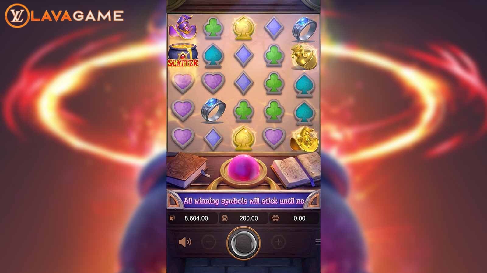 Lavagame เกม Alchemy Gold สล็อตทองแปรธาตุ กลางบท