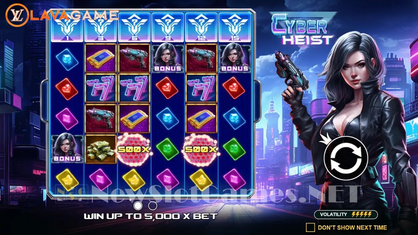 Lavagame เกม Cyber Heist สล็อตไซเบอร์ไฮส์ กลางบท