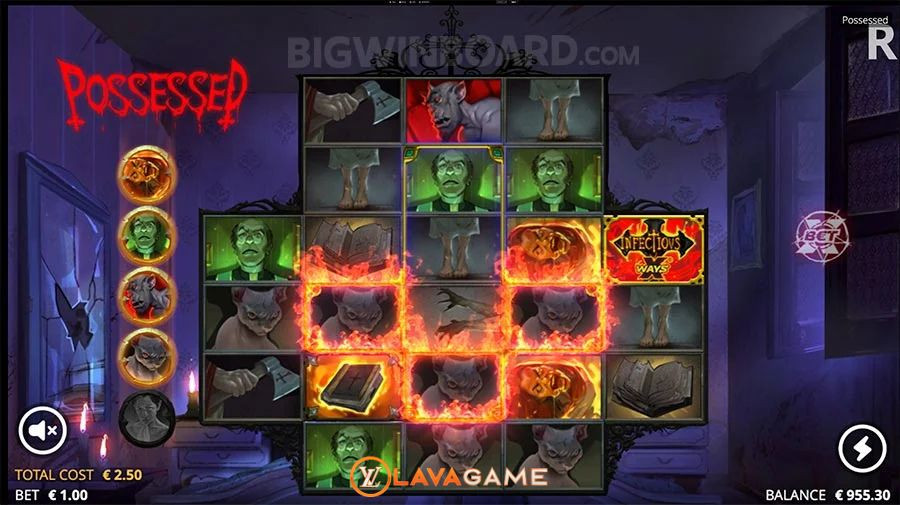 Lavagame เกม Possessed สล็อตโพสเซส กลางบท