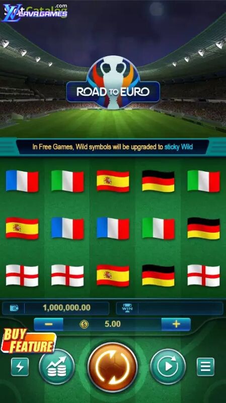 Lavagame เกม Road to UEFA สล็อตออนไลน์สไตล์ฟุตบอล กลางบท