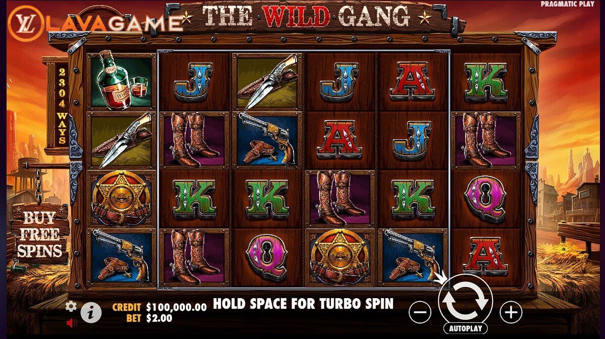 Lavagame เกม The Wild Gang สล็อตแก๊งค์คนเถื่อน กลางบท