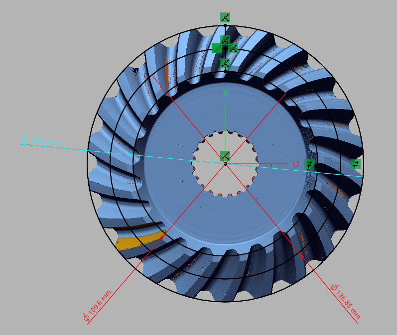 I want to know how to calculate the module of this gear. I don't know