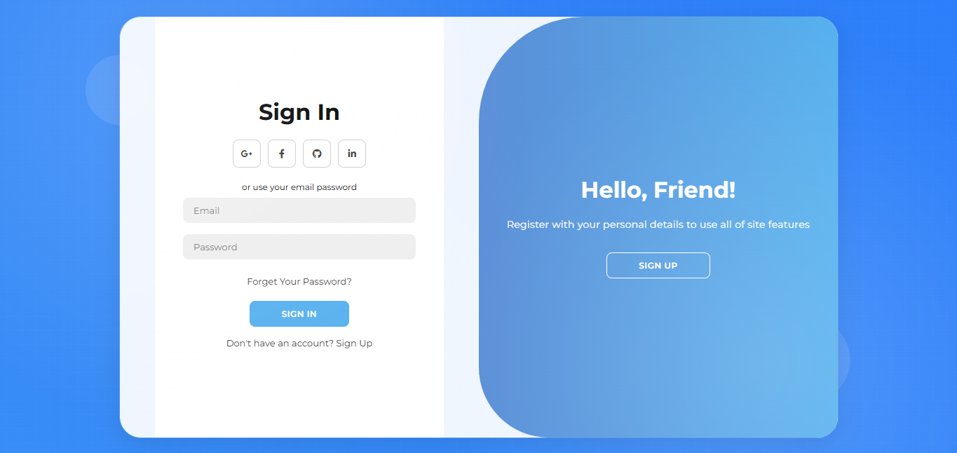 Salapao Register And Login Form