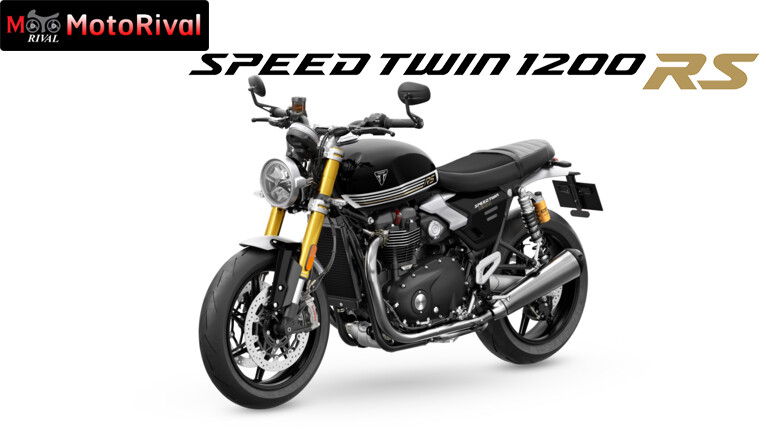 Speed Twin 1200 RS MY25 Sapphire Black LHS Front Angle