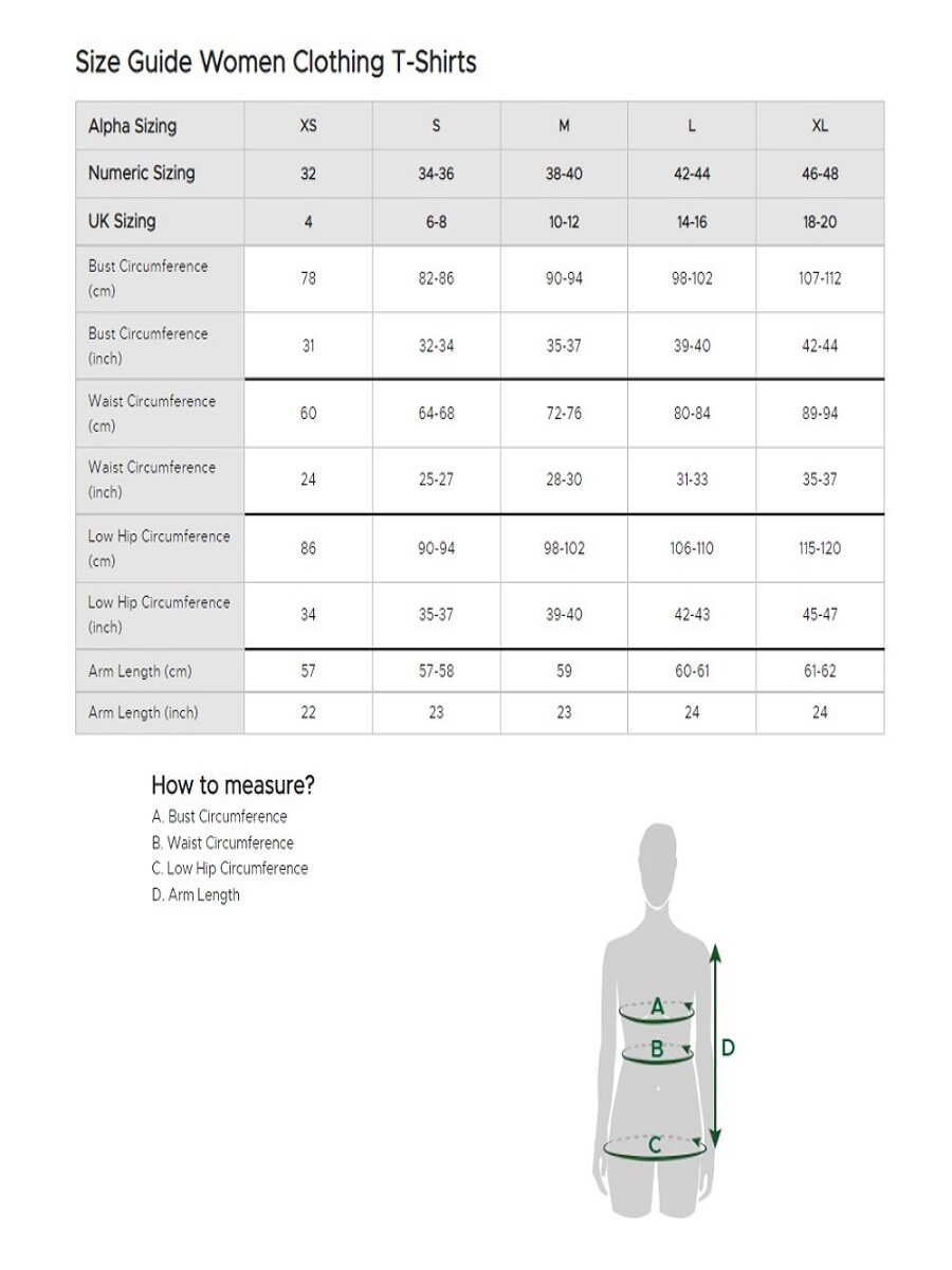 T-Shirt size women