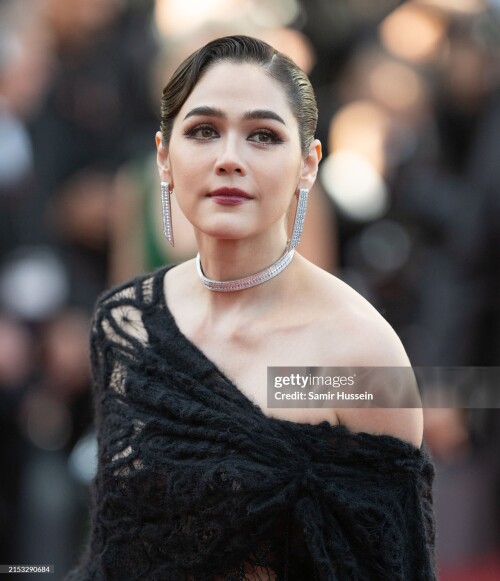 CANNES, FRANCE - MAY 16: Araya A. Hargate attends the "Megalopolis" Red Carpet at the 77th annual Cannes Film Festival at Palais des Festivals on May 16, 2024 in Cannes, France. (Photo by Samir Hussein/WireImage)